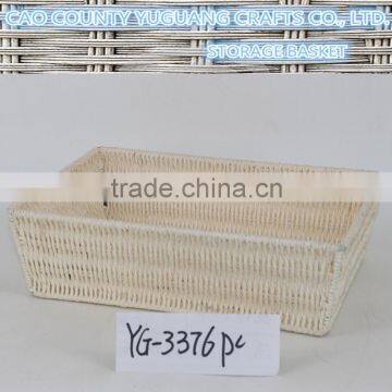 Handicraft eco-friendly paper string basket for food display