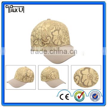 Custom straw and paper pattern baseball Cap snapback Hat fashion cap