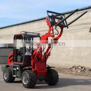 Hot sale Dubai mini tractor wheel loader moving type with cheap price