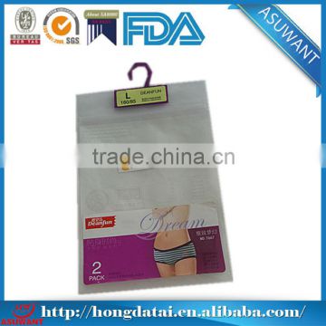 Laminated plastic zip lock clothing bags with logo design