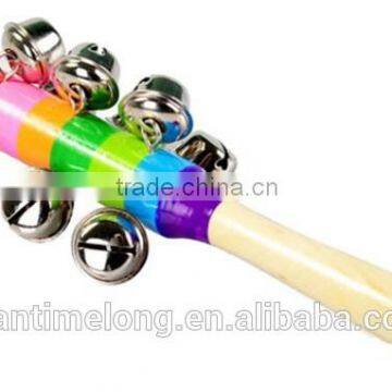 Wooden Rattle Stick Colorful Rattle photo-2