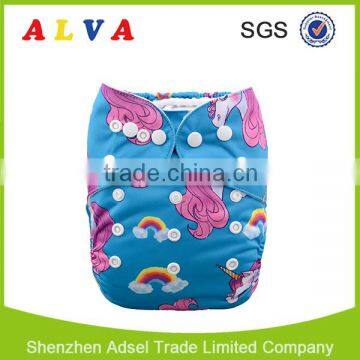 Alva Unicorn Pattern Wholesaler of Baby Cloth Diapers Manufacture in China                        
                                                Quality Choice