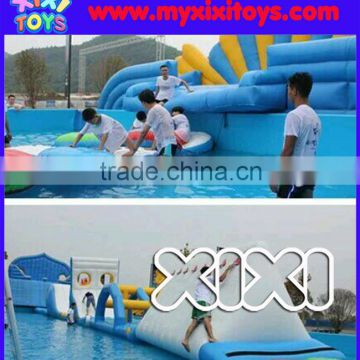 Ground pool inflatable water obstacle park, inflatable water sport on pool                        
                                                Quality Choice