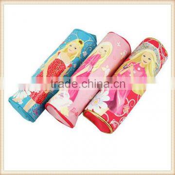 2015 Wholesale Round Pencil Case Funny School Pencil Box Kids Pencil Case