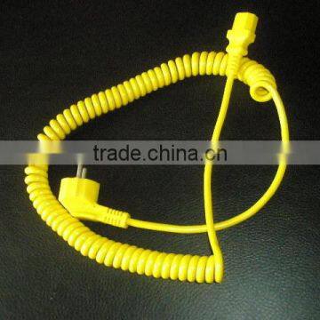 Hot Yellow PUR flexible OFC Spiral Cable made in China OEM                        
                                                Quality Choice