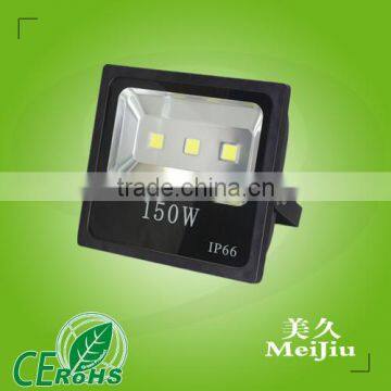 150W 12000LM 80lm/w San'an chip 120degree PF0.6 CRI75 IP65 AC85-265V 8030 Cool white 6000-6500k LED Floodlight