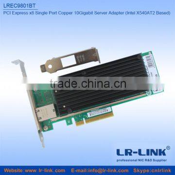 LR-LINK LREC9801BT PCIe x8 Single RJ45 10G Network Card Based On Intel X540AT2 Chipset