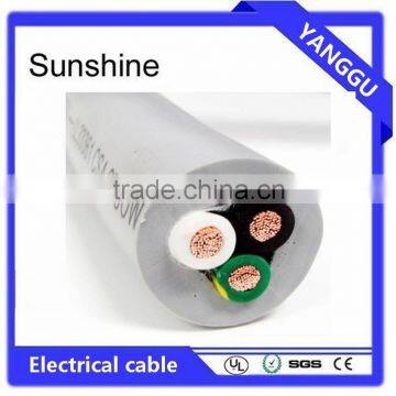 flexible control cable 3 wire cable solid core copper wire