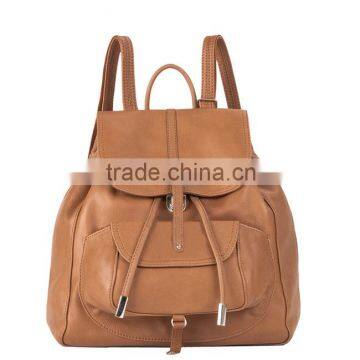 BK4087 China wholesale brown drawstring ladies backpacks