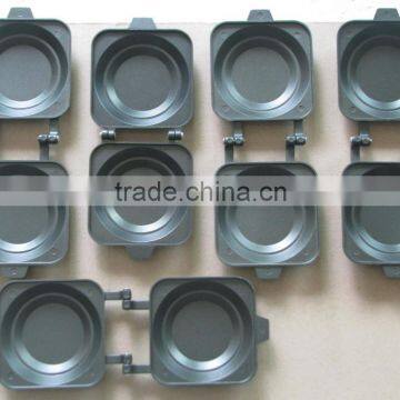 2015 Hot Sale Die Cast Aluminum Non-stick Humburger Pie Sandwich Griller Used on Fire With Two Handle photo-4