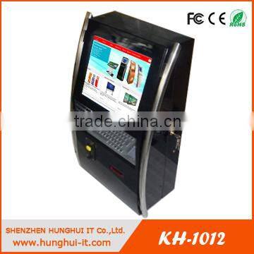 Webcam Wall Mounted Advertising Kiosk Payment With Motor Chip Card Reader