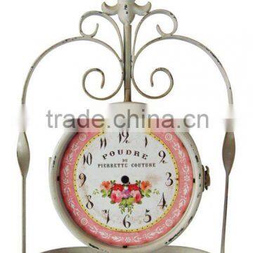 Quartz Double Sides Metal Wall Clock