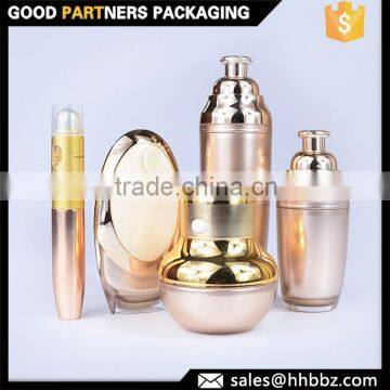 Skin care empty plastic luxury cosmetics packaging sets containers