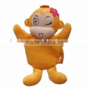 plush monkey hand puppet