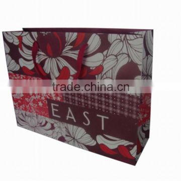 Fancy paper gift bag with handle for shopping made in china