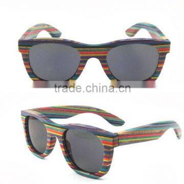 Custom skateboard wood sunglasses/Wood sunglasses/Wood sunglasses CNC