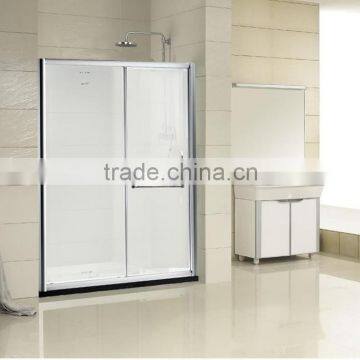 Good quality and low price sliding tough glass corner shower room