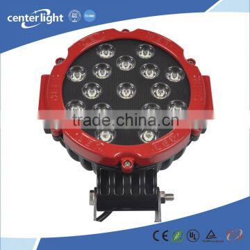 2015 new round 34w led driving working light for truck offroad mining forest car bottom or side mounting with e-mark