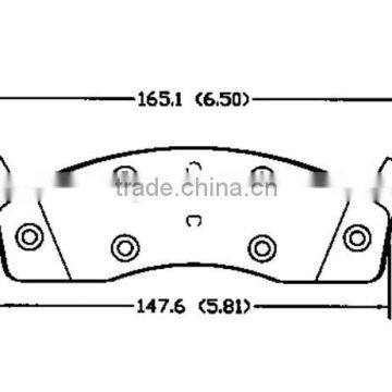 D591 101889S for DODGE CHRYSLER EAGLE brake pad