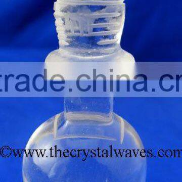 Wholesale Crystal Quartz / Sfatik Hand Carved Stupa