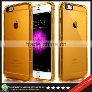 Samco Shockproof Scratch Resistant Clear Wholesale Cheaper Soft TPU Back Cover Case for iPhone 6 Plus