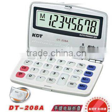 8 digit big display electronic folder calculator DT-208A