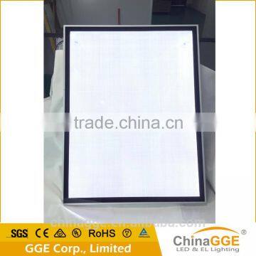 Ultra thin magnetic open type mini lightbox with black aluminum frame