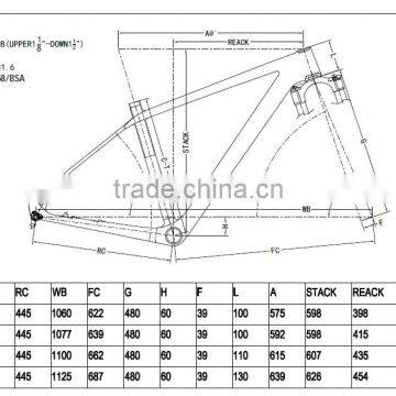 29er Hardtail MTB Carbon Frame Mountain Bike Frameset AG196, 29er MTB Carbon Frame With Rigid Fork MTB Bike Carbon Frames photo-6