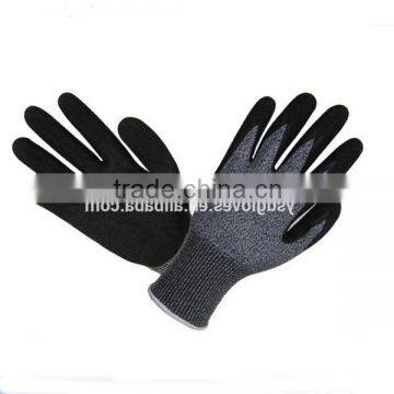 10 Gauge Great Grip General Purpose Black Latex Coated Cut Resistent 5 Working Gloves