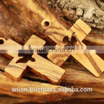 Olive Wood Holy Land Cross of Peace