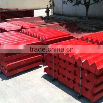 JAW CRUSHER WEAR PARTS HIGH MANGANESE STEEL PARTS JAW PLATE