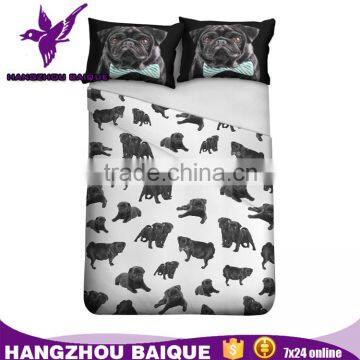 Polyester High Digital Adult Cute Dog Print Bedding Set