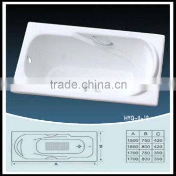 supplier sell Casting iron Enamel Bathtub/flushbonading Cast iron bathtub 1700mm 1800mm