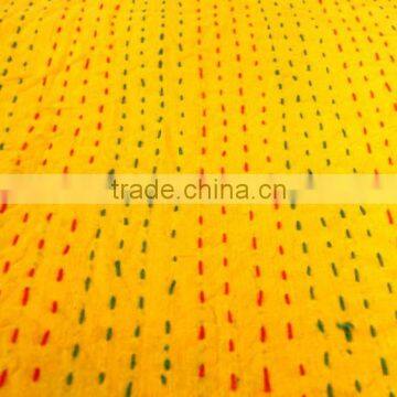 RTHKG-9 Designer Paisley Printed Cotton Fabric Vintage Bedspread Wholesaler Handmade Stitching Gudri Throw Kantha Jaipur photo-6