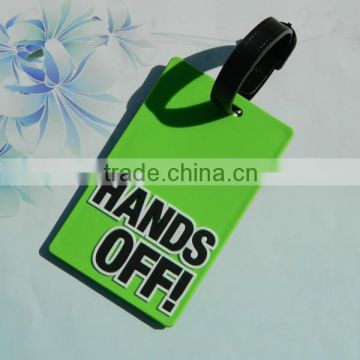 Factory directly custom pvc luggage tag popular bag tag