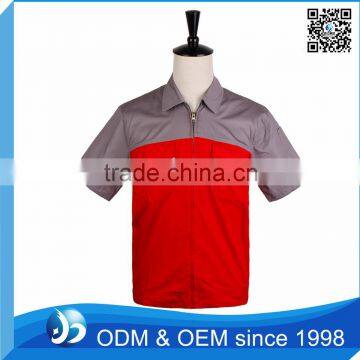 Custom 100% Cotton Workwear Plus Size Short Sleeve Work Shirt