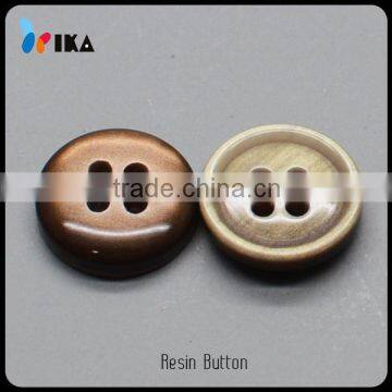 coffee color imitation shell four holes button