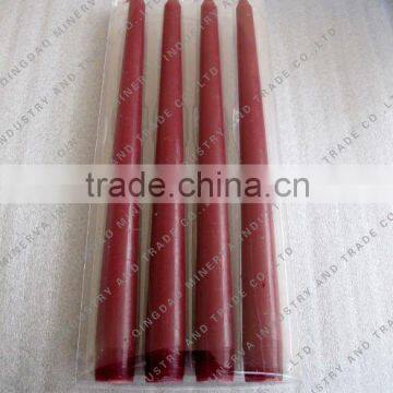 Red scented stick candle screw wax