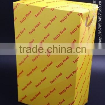 Chinese Maker food grade paper yellow small chip box