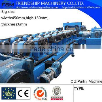 Big Size C Z Profile Roll Forming Machine Size From 120-450mm photo-5