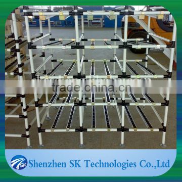 space saving lean abs pipe gravity rack skp-42