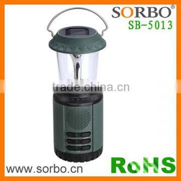 2016 Hot Selling Solar Power Antique Lantern Outdoor Lighting With Phone Charger and FM AM Radio