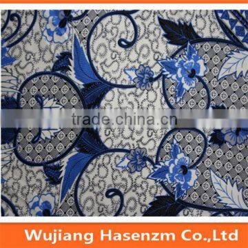 white and blue ceramics printing beach shorts fabric