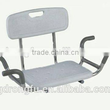 bathtub shower chair with soft rubber armrest