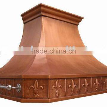 wall copper range hood