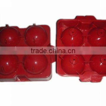 4 balls Plastic PP Ice cream Mold with lid