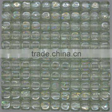 Y031 Big size ice cube glass pebble mosaic