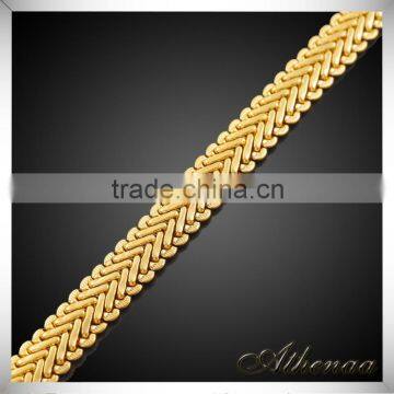 18k Gold Vacuum Plated Regular Copper Bracelet Jewelry photo-2