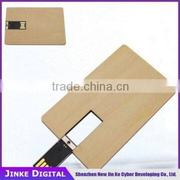 High Grade wooden USB Business Card With free logo card USB Drive