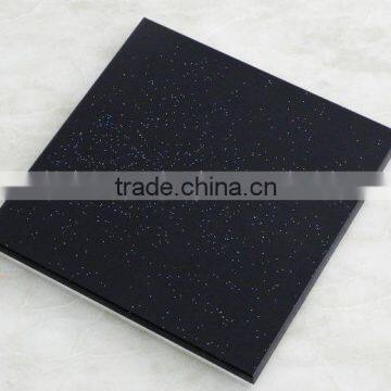 12mm shining black painted tempered table top glass